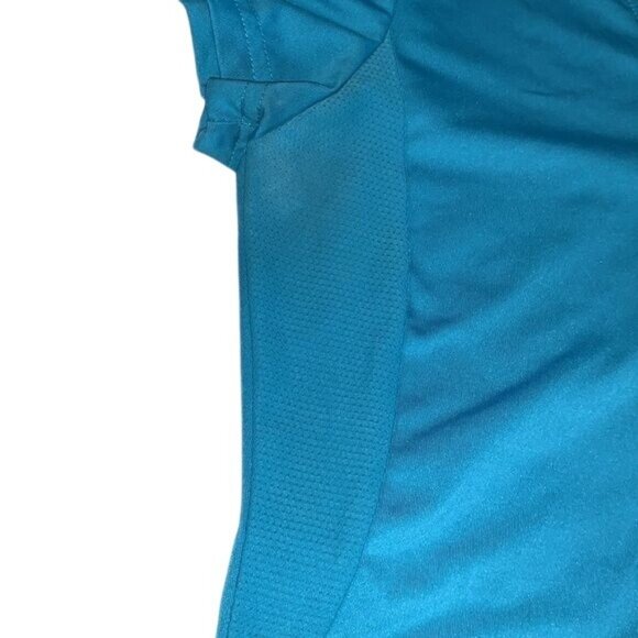 Fila Womens XS Blue V-Neck Activewear Shirt With Mesh Panels Polyester/Spandex B - Picture 4 of 7
